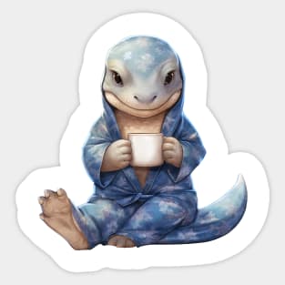 Komodo Dragon Wearing Pajamas Sticker